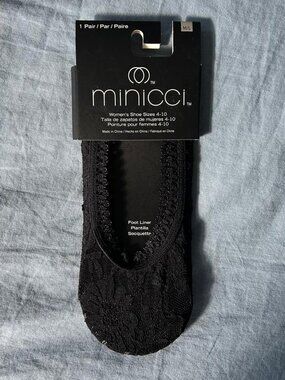 New Black Lace Slip Socks